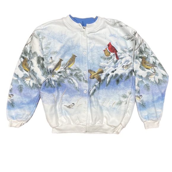 Vintage Cardinal Bird Crewneck Sweatshirt - Picture 1 of 6